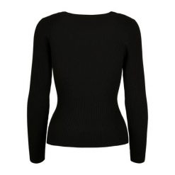 Sweter damski Urban Classics wide neckline. Czarne swetry Urban Classics, na zimę, bez wzorów, bez ramiączek. Za 175.50 zł.