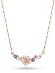 OR Carats Złoty naszyjnik z kamieniami szlachetnymi - dł. 40 cm rozmiar: onesize. Różowe naszyjniki OR Carats, z materiału, z ametystem, złote. Za 1,217.99 zł.