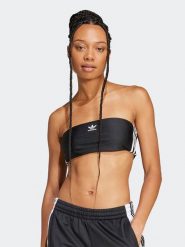 Adidas Top w kolorze czarnym rozmiar: XS. Czarne topy adidas, xs, bez wzorów, bez kołnierzyka, bez ramiączek. Za 64.45 zł.
