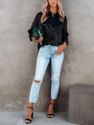 LA Angels Koszula w kolorze czarnym rozmiar: XL. Czarne koszule LA Angels, xl, bez wzorów, bez kołnierzyka, bez ramiączek. Za 126.99 zł.