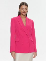 Silvian Heach Marynarka Trefy GPP24328GC Różowy Regular Fit. Czerwone marynarki i żakiety Silvian Heach, bez wzorów, z syntetyku, bez ramiączek. Za 359.99 zł.