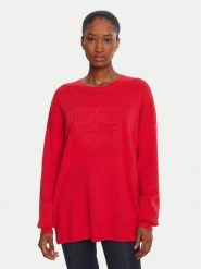 LOLA CASADEMUNT Sweter LF2511004 Czerwony Loose Fit. Czerwone swetry LOLA CASADEMUNT, xs, bez wzorów, z syntetyku, bez ramiączek. Za 419.99 zł.