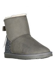 Geographical Norway Botki zimowe "Onoeuglitt" w kolorze szarym rozmiar: 36. Szare botki Geographical Norway, bez wzorów, z futra, bez obcasa, bez zapięcia. Za 126.99 zł.