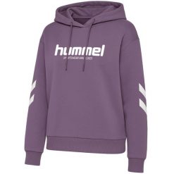 Bluza damska z kapturem Hummel Legacy 2.0. Fioletowe bluzy Hummel, bez wzorów, sportowe, bez ramiączek, z kapturem. Za 279.50 zł.