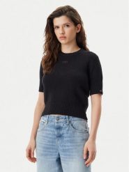 Tommy Jeans Sweter DW0DW20380 Czarny Regular Fit. Czarne swetry Tommy Jeans, m, bez wzorów, z jeansu, bez ramiączek. Za 219.99 zł.