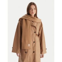 Szalik Calvin Klein. Brązowe szaliki i kominy Calvin Klein, bez wzorów. Za 599.99 zł.