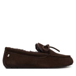 Kapcie EMU Australia. Brązowe kapcie Emu Australia, bez wzorów. Za 429.99 zł.