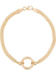 L instant d Or Złota bransoletka "Rounda" z elementem ozdobnym rozmiar: onesize. Żółte bransoletki L instant d Or, złote. Za 1,607.95 zł.