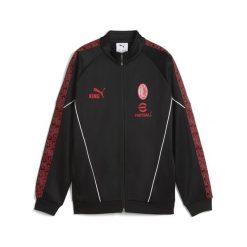 Młodzieżowa kurtka AC Milan KING Anthem PUMA Black For All Time Red. Czarna kurtki do biegania Puma, m, bez wzorów, bez kaptura, do biegania. Za 349.00 zł.