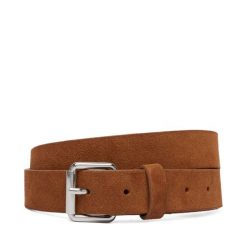 Pasek Damski Tommy Jeans. Brązowe paski Tommy Jeans, bez wzorów, z jeansu. Za 189.99 zł.