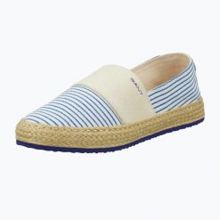 Espadryle damskie GANT Raffiaville. Brązowe espadryle Gant, bez wzorów, z materiału, eleganckie, bez obcasa. Za 389.99 zł.