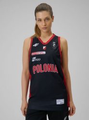 4F Koszulka meczowa replika wyjazdowa z sezonu 2025/26 damska 4F x Polonia Warszawa - czarna 3XL. Czarne t-shirty sportowe 4f, xl, bez wzorów, z dzianiny, bez ramiączek, na fitness i siłownię. Za 189.99 zł.