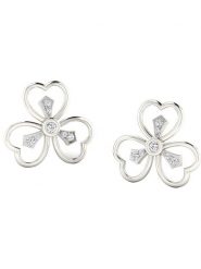 Vittoria Jewels Złote kolczyki-wkrętki z diamentami rozmiar: onesize. Szare kolczyki Vittoria Jewels, z diamentem, złote. Za 861.99 zł.