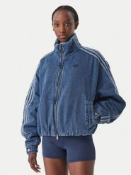 Adidas Kurtka jeansowa Firebird Jacket KT4232 Niebieski Regular Fit. Niebieskie kurtki adidas, xs, bez wzorów, z jeansu, bez kaptura. Za 698.99 zł.