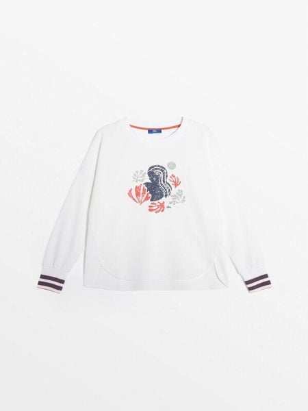 Sweter Damski TBS Melisron. Białe swetry TBS, na lato, xl, bez wzorów, z bawełny, eleganckie, bez ramiączek. Za 339.00 zł.