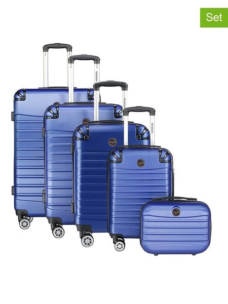 Geographical Norway 5-częściowy zestaw "Shock" w kolorze niebieskim rozmiar: onesize. Niebieskie walizki Geographical Norway. Za 613.51 zł.