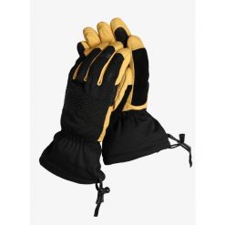 Rękawice w góry La Sportiva Alpine Guide Leather Gloves. Czarne rękawiczki La Sportiva, bez wzorów, sportowe. Za 529.99 zł.