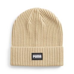 Czapka Puma Ribbed Classic Cuff Beanie. Brązowe czapki zimowe Puma, bez wzorów, sportowe. Za 75.99 zł.