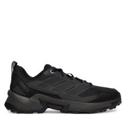 Trekkingi adidas. Czarne buty trekkingowe adidas, bez wzorów, bez zapięcia, trekkingowe. Za 349.99 zł.