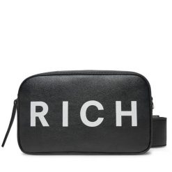 Torebka John Richmond. Czarne listonoszki John Richmond, bez wzorów, bez dodatków. Za 289.99 zł.