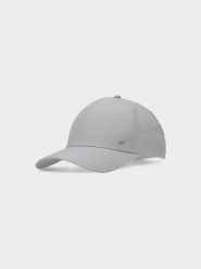 4F Czapka z daszkiem strapback uniseks - szara L/XL. Szare czapki z daszkiem 4f, na lato, bez wzorów, z elastanu, sportowe. W wyprzedaży za 79.99 zł.