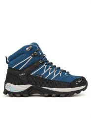 CMP Trekkingi Rigel Mid 3Q12946 Niebieski. Niebieskie buty trekkingowe CMP, ze skóry, bez zapięcia. Za 529.99 zł.