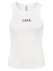 Sublevel Top w kolorze białym rozmiar: M. Białe topy Sublevel, m, bez wzorów, bez kołnierzyka, bez ramiączek. Za 39.99 zł.