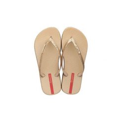 Świecące Japonki Ipanema Maxi Damskie. Żółte japonki Ipanema, bez wzorów, z materiału, biznesowe. Za 86.24 zł.