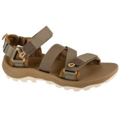 Sandały Merrell Speed Fusion Web Rmx J008138 brązowe. Brązowe sandały bez wzorów, z gumy, bez obcasa, bez zapięcia. Za 592.58 zł.