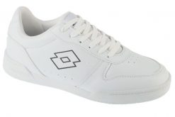 Buty halowe do piłki nożnej unisex, Titanis U. Białe buty treningowe Lotto, bez wzorów, z materiału, przed kostkę, bez zapięcia, do piłki nożnej. Za 119.99 zł.