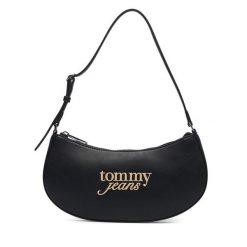 Torebka Tommy Jeans. Czarne torebki klasyczne Tommy Jeans, bez wzorów, z jeansu, klasyczne, bez dodatków. Za 329.99 zł.