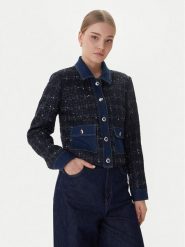 Morgan Marynarka 261-VINCA Granatowy Regular Fit. Niebieskie marynarki i żakiety Morgan, bez wzorów, z syntetyku, bez ramiączek. Za 459.99 zł.