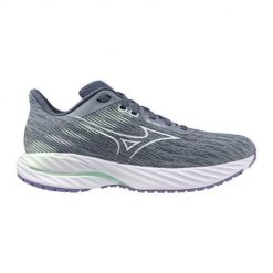 Buty do biegania damskie Mizuno Wave Inspire 21. Szare buty do biegania Mizuno, bez wzorów, z materiału, bez zapięcia, do biegania, mizuno wave. Za 587.00 zł.