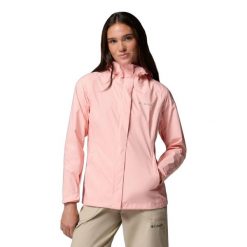 Damska wiatrówka Columbia Arcadia II Jacket 1534115669. Czerwone kurtki przeciwdeszczowe Columbia, xs, bez wzorów, z materiału, z kapturem, trekkingowe. Za 276.58 zł.
