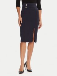 Rinascimento Spódnica ołówkowa CFC0126167003 Granatowy Slim Fit. Niebieskie spódnice Rinascimento, xl, bez wzorów, z syntetyku, ołówkowe. Za 319.99 zł.