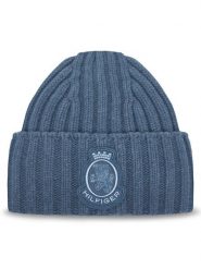 Tommy Hilfiger Czapka Th Crest Fluffy AW0AW18210 Niebieski. Niebieskie czapki zimowe Tommy Hilfiger, bez wzorów, z wełny. Za 349.99 zł.