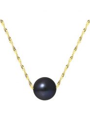 Mitzuko Złoty naszyjnik z perłą - dł. 42 cm rozmiar: onesize. Żółte naszyjniki Mitzuko, z materiału, z perłą, złote. Za 448.99 zł.