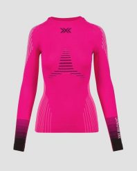 Koszulka damska X-Bionic Invent Graphics Shirt Ls Fluo Pink/White P400. Czerwone t-shirty sportowe X BIONIC, xs, bez wzorów, z materiału, bez ramiączek, na fitness i siłownię. Za 510.00 zł.