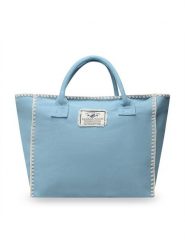 Banana Moon Torebka Seta Lohan KBJ56 Niebieski. Niebieskie shopper bag Banana Moon, bez wzorów, z materiału, bez dodatków. Za 359.99 zł.