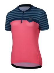 Protective Koszulka kolarska "Preppy" w kolorze niebiesko-czerwonym rozmiar: 42. Czerwone t-shirty sportowe Protective, bez wzorów, z materiału, bez ramiączek, rowerowe. Za 79.77 zł.