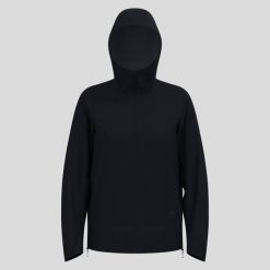 Kurtka damska Odlo ESSENTIAL 2.5L WATERPROOF Jacket hardshell. Czarne kurtki narciarskie ODLO, l, bez wzorów, z hardshellu, z kapturem, narciarskie. Za 829.99 zł.