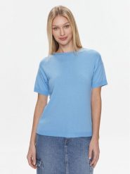 United Colors Of Benetton T-Shirt 103CD102M Niebieski Regular Fit. Niebieskie t-shirty United Colors Of Benetton, m, bez wzorów, z bawełny, bez kołnierzyka, bez ramiączek. Za 119.99 zł.