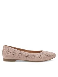 Lasocki Baleriny RST-KAJA-27 Różowy. Czerwone baleriny Lasocki, bez wzorów, ze skóry, bez obcasa, bez zapięcia. Za 135.99 zł.