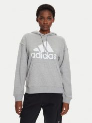 Adidas Bluza Essentials Big Logo IC9865 Szary Loose Fit. Szare bluzy adidas, s, bez wzorów, z bawełny, bez kaptura. Za 179.99 zł.