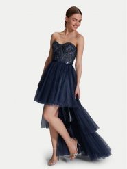 Hey Kyla Sukienka wieczorowa 5AI073HK Granatowy Regular Fit. Niebieskie sukienki Hey Kyla, bez wzorów, z syntetyku, wizytowe, bez kołnierzyka, bez ramiączek. Za 639.99 zł.