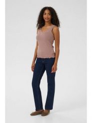 Kaffe Top w kolorze beżowym rozmiar: M. Brązowe topy Kaffe, m, bez wzorów, z koronki, bez kołnierzyka, bez ramiączek. Za 56.99 zł.