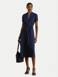 LAUREN RALPH LAUREN Sukienka koszulowa 200P11525001 Granatowy Regular Fit. Niebieskie sukienki Lauren Ralph Lauren, bez wzorów, z syntetyku, bez kołnierzyka, bez ramiączek, koszulowe. Za 1,299.00 zł.