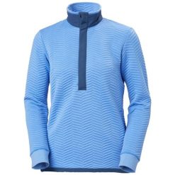 Sweter damski Helly Hansen Lillo snap. Niebieskie swetry Helly Hansen, xl, bez wzorów, z bawełny, eleganckie, bez ramiączek. Za 383.00 zł.
