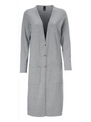 Heine Kardigan w kolorze szarym rozmiar: 48. Szare swetry Heine, bez wzorów, z bawełny, bez ramiączek. Za 78.99 zł.