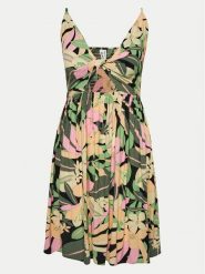 Roxy Sukienka letnia Evening Glow Again ERJWD03787 Kolorowy Regular Fit. Sukienki Roxy, l, bez wzorów, z wiskozy, bez kołnierzyka, bez ramiączek. Za 179.99 zł.